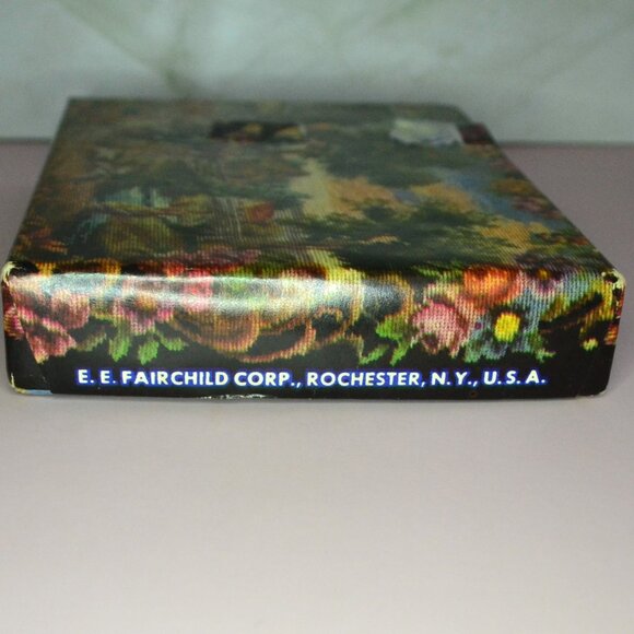 Vintage EE Fairchild Corp Playing Cards Twin Pack Boxed Petit Point Pattern - Picture 5 of 7